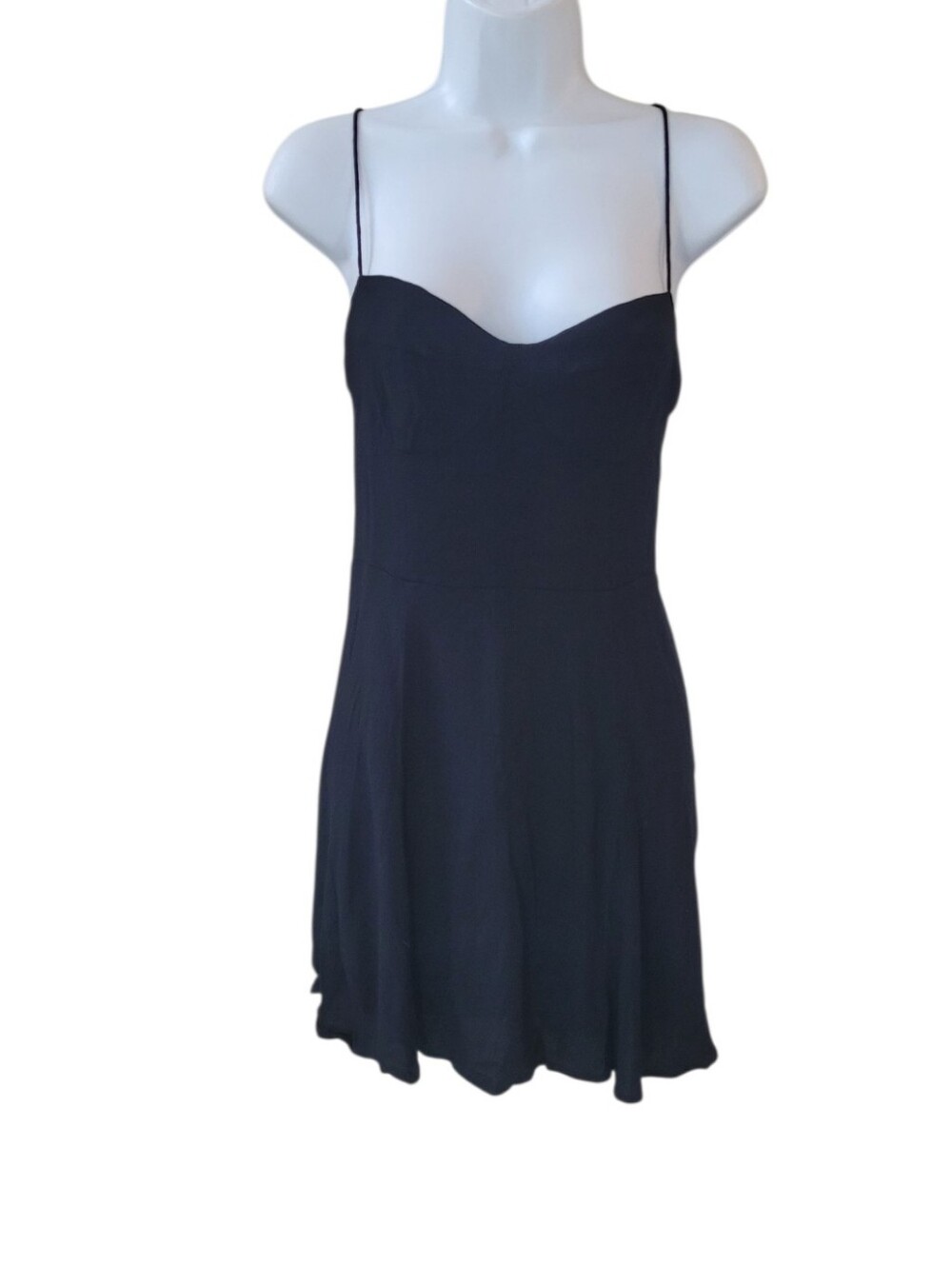 REFORMATION Black Saskia Mini Dress Size 6
